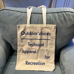 never used Outdoor Voices tote bag